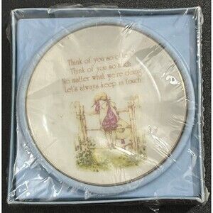 American Greetings Vintage 70s Lasting Treasures Porcelain Plate 1976 SEALED NOS